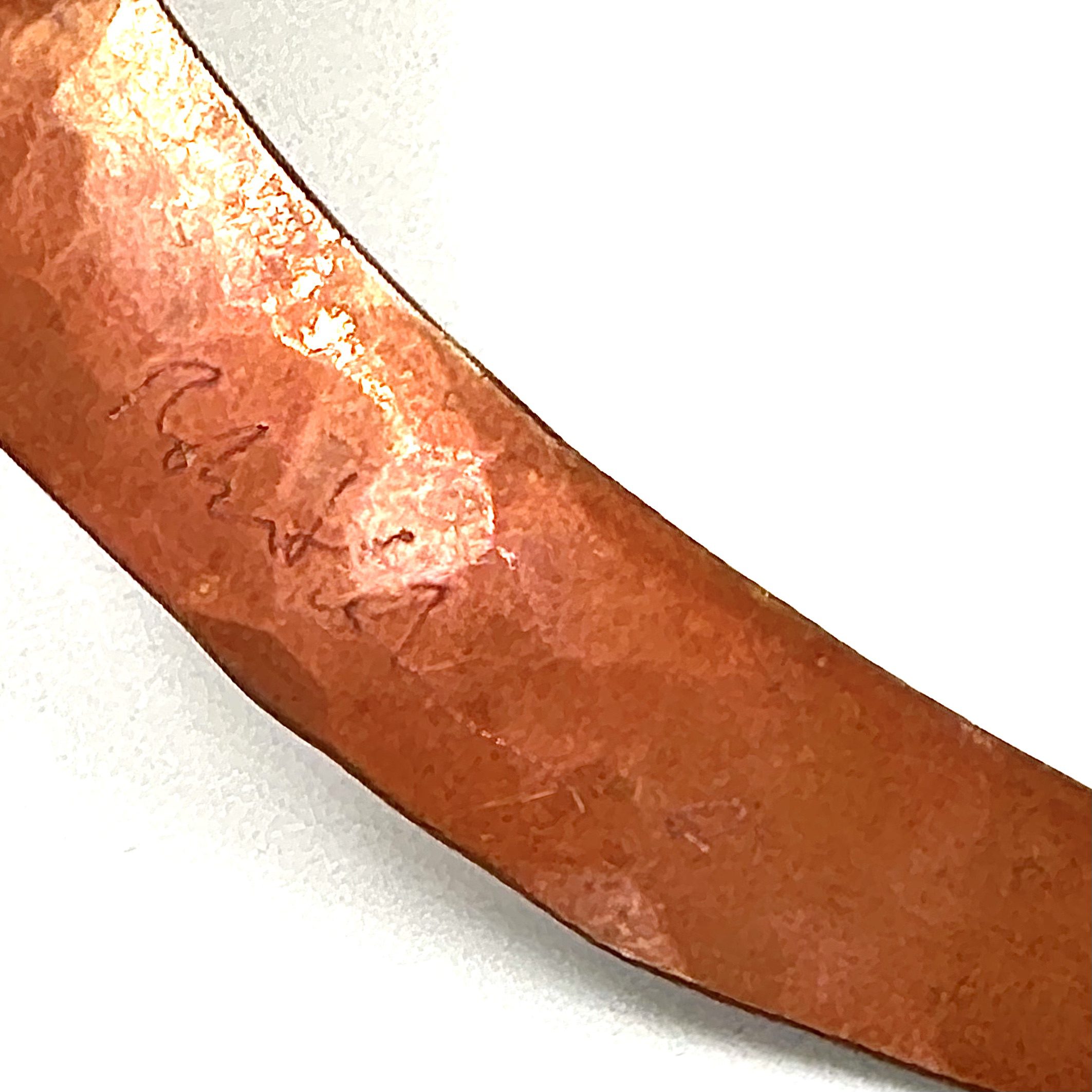 Robert Lee Morris Copper Flat Collar Necklace for Calvin Klein 1981 - Image 3