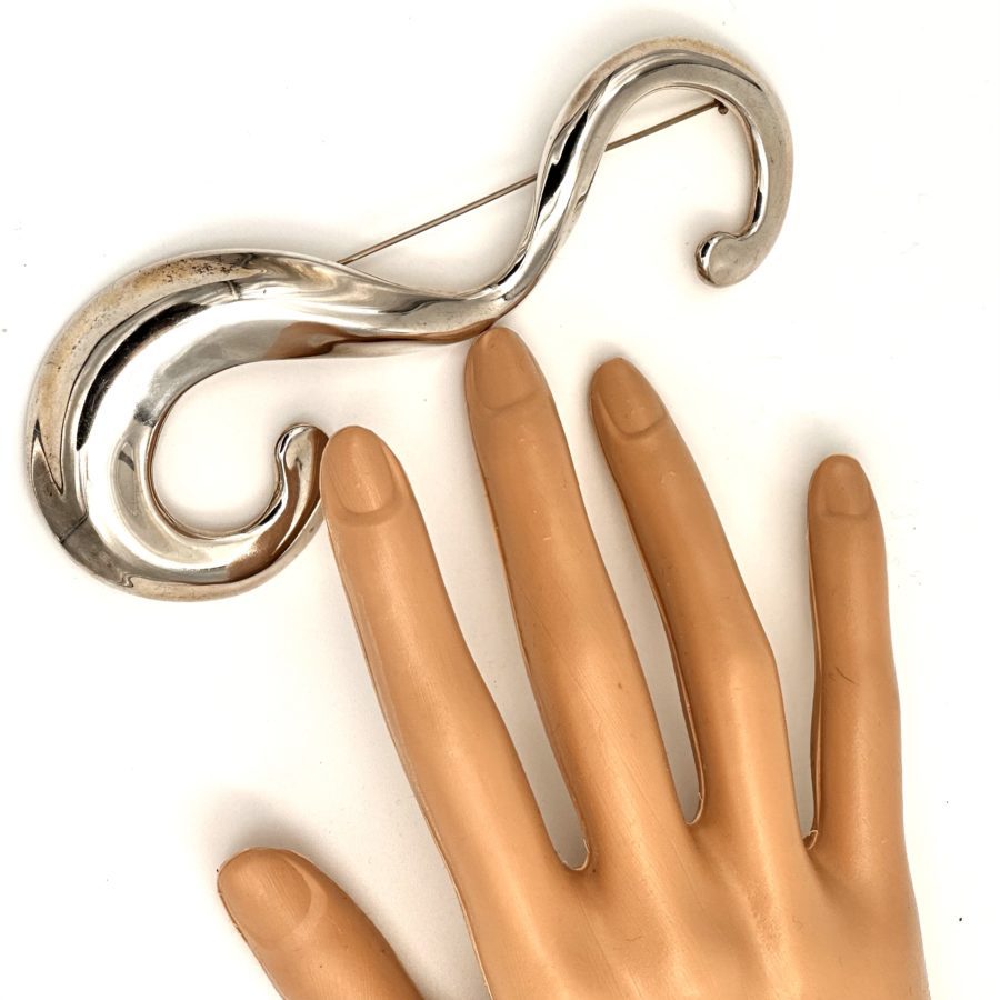 Robert Lee Morris Silver Squiggle Pin - Image 5