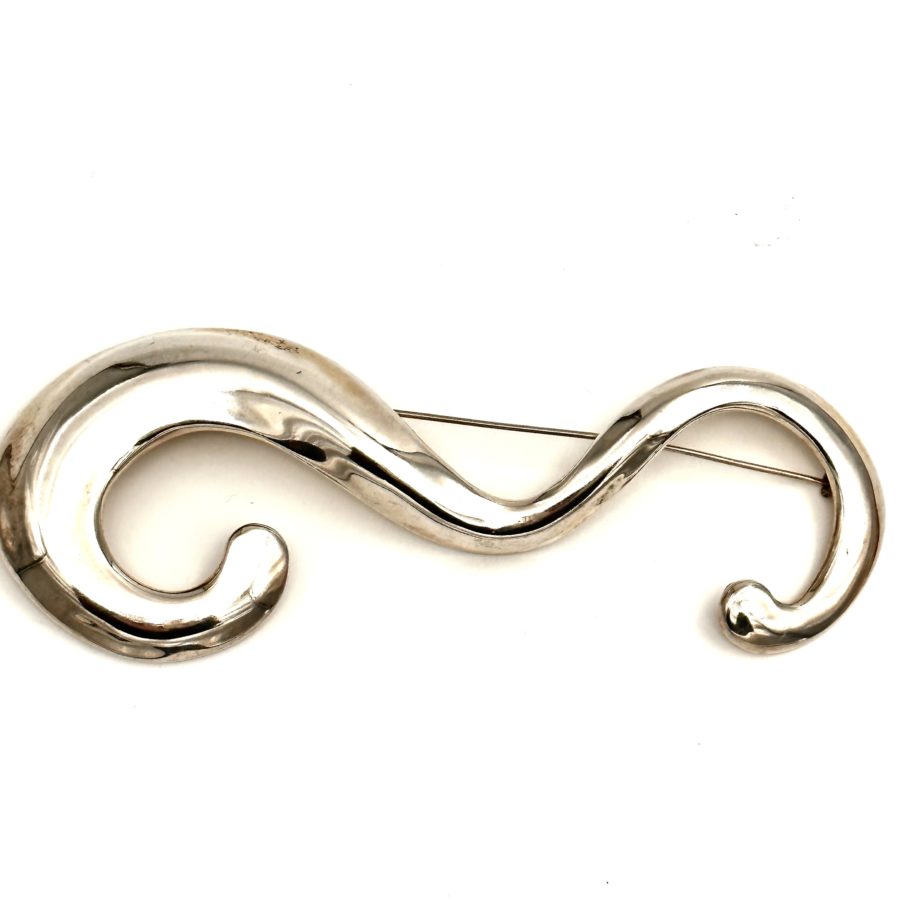 Robert Lee Morris Silver Squiggle Pin