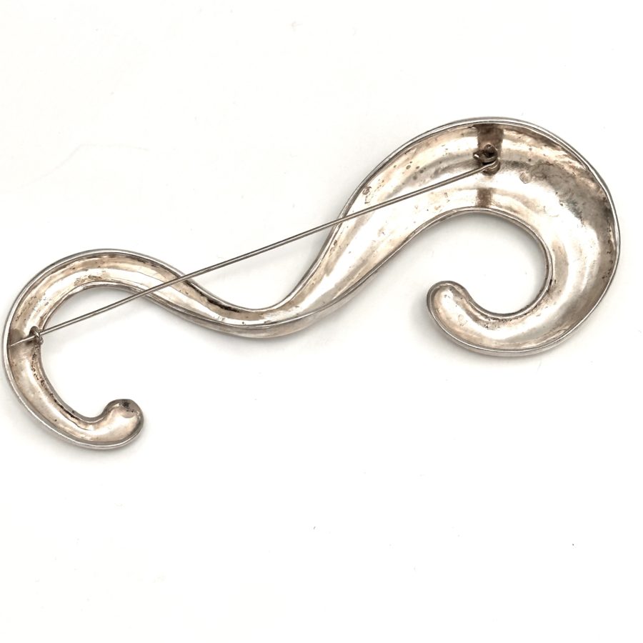 Robert Lee Morris Silver Squiggle Pin - Image 4