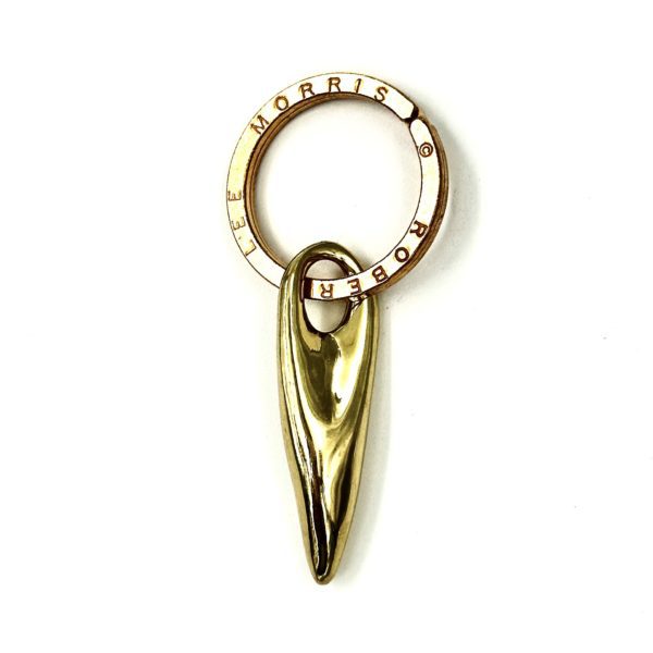 Robert Lee Morris Brass Dripped Blob Keychain