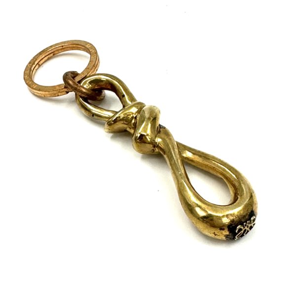 Robert Lee Morris Brass Twist Loop Keychain for LOEWE 1994