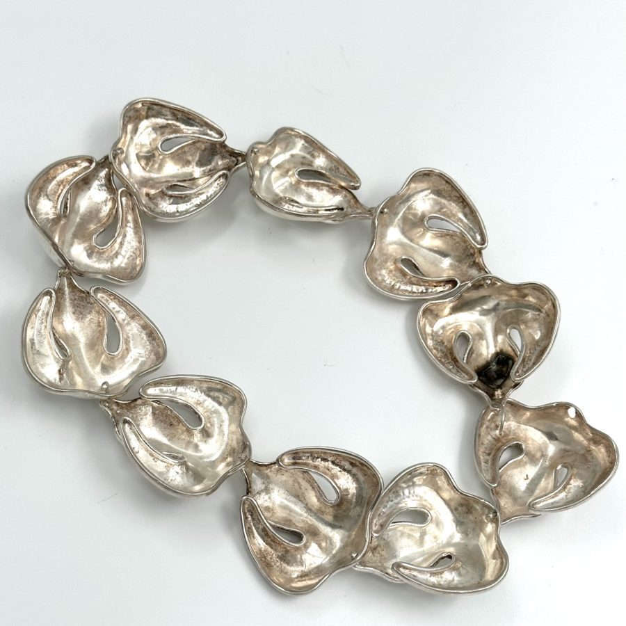 Robert Lee Morris Sterling Silver Fleur de Lis Choker Necklace - Image 3
