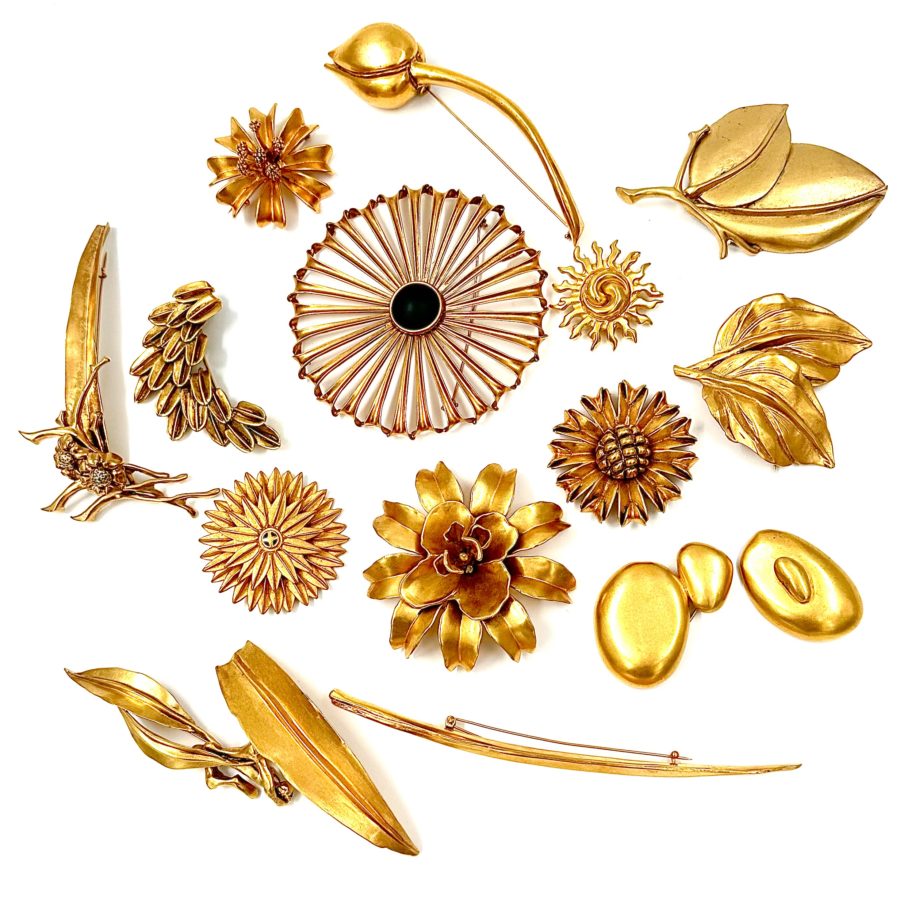 Robert Lee Morris Gold Plated Tulip Pin - Image 5