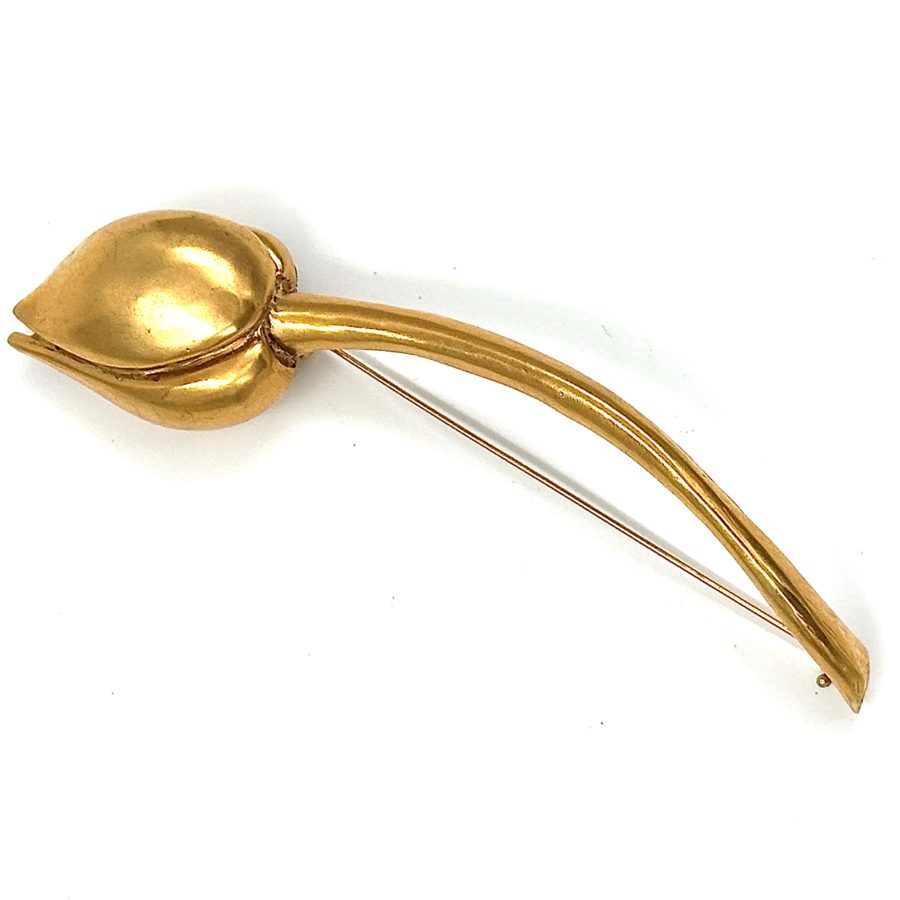 Robert Lee Morris Gold Plated Tulip Pin - Image 4