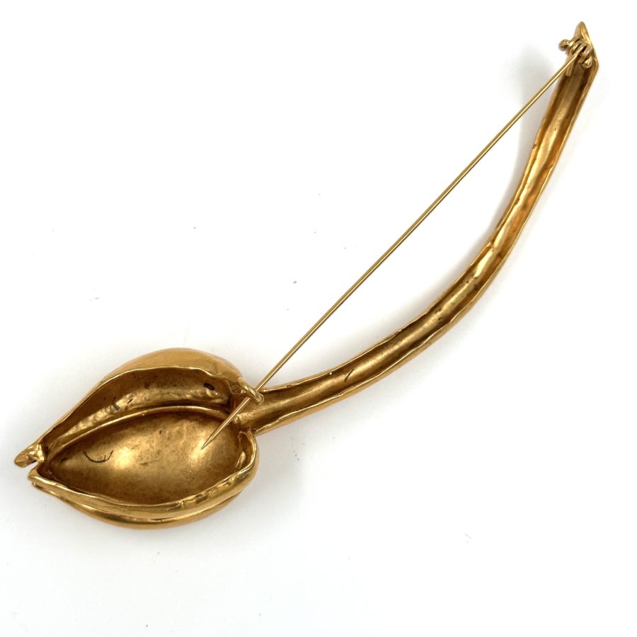 Robert Lee Morris Gold Plated Tulip Pin - Image 2