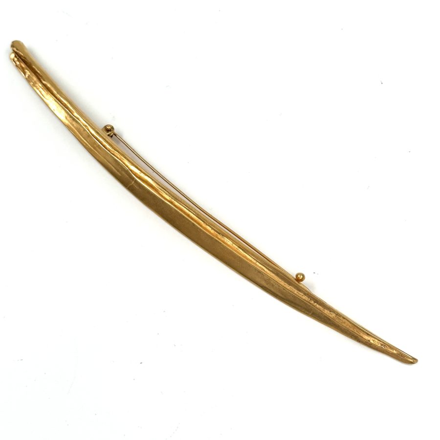Robert Lee Morris Gold Plated Long Leaf Pin - Image 2