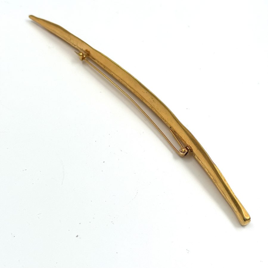 Robert Lee Morris Gold Plated Long Leaf Pin - Image 3