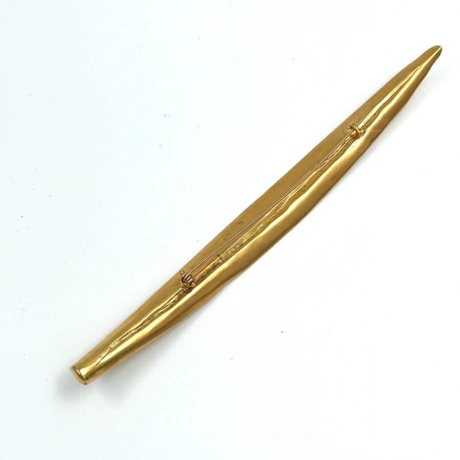 Robert Lee Morris Gold Plated Long Leaf Pin - Image 4