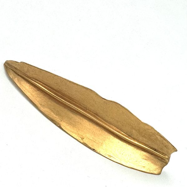 Robert Lee Morris Gold Plated Short Leaf Pin