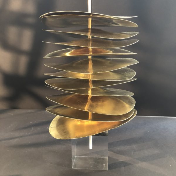 Robert Lee Morris Stacked Brass Disc Sculpture