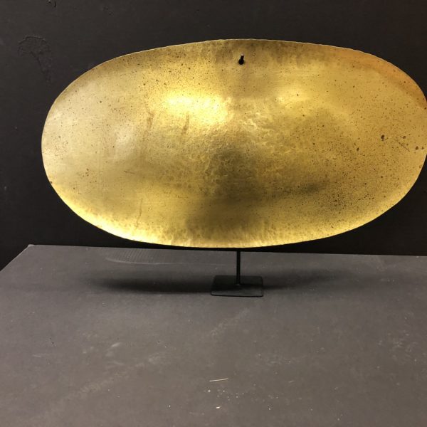 Robert Lee Morris Brass Oval Sail, Horizontal Sculpture