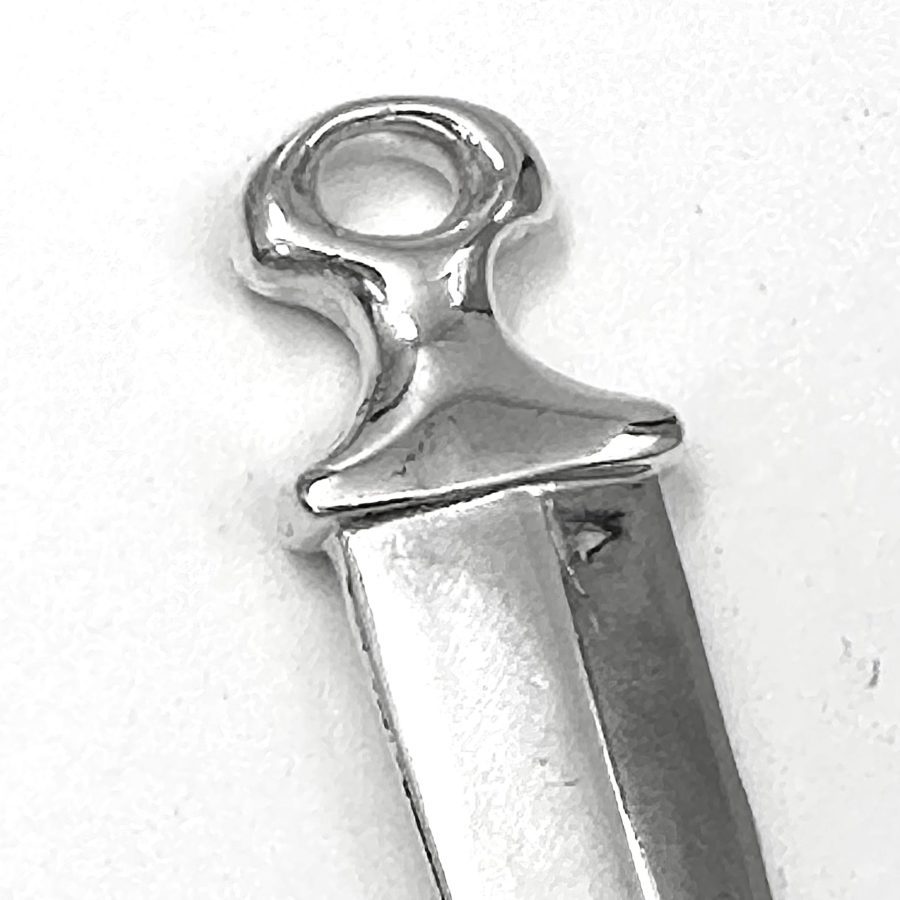Robert Lee Morris Sterling Silver Dagger Pendant - Image 2