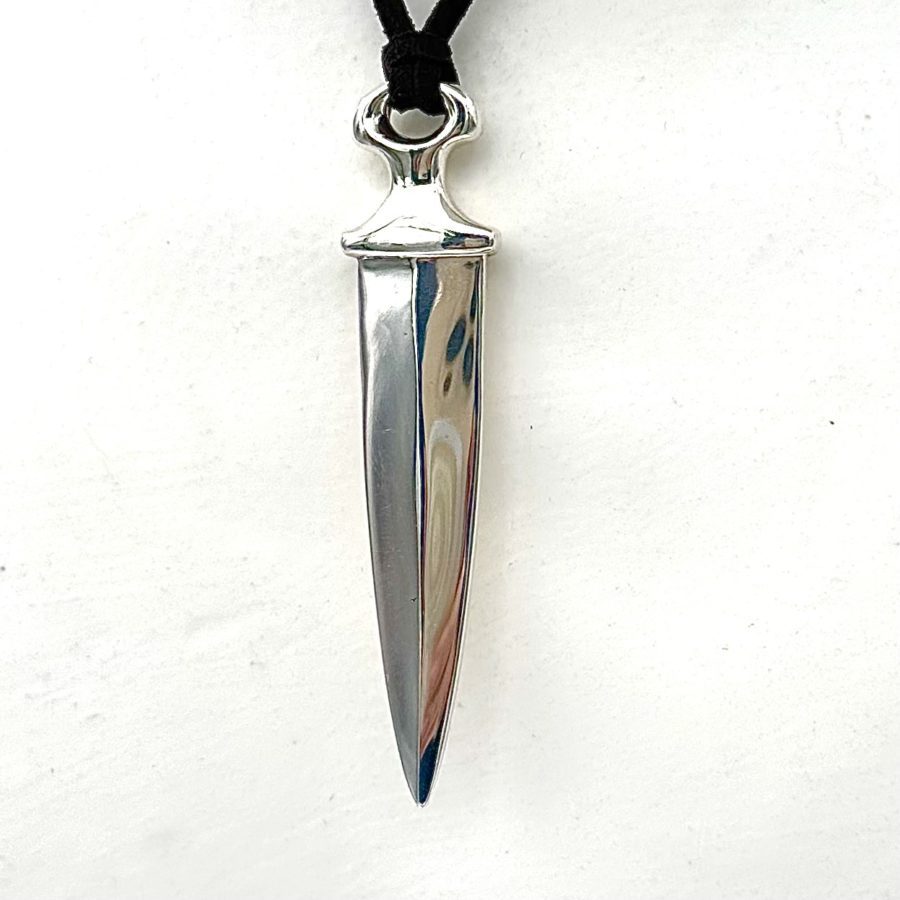 Robert Lee Morris Sterling Silver Dagger Pendant - Image 7