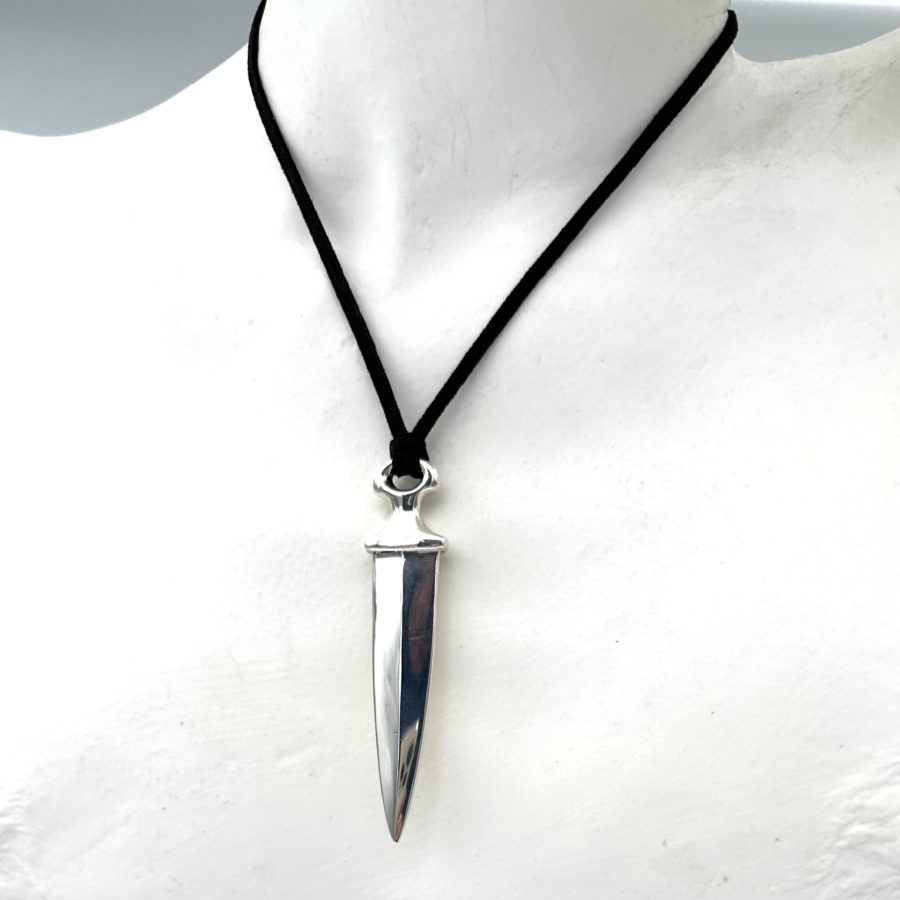 Robert Lee Morris Sterling Silver Dagger Pendant - Image 4