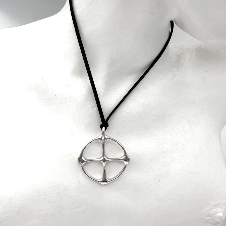Robert Lee Morris Sterling Silver Wheel Pendant - Image 3