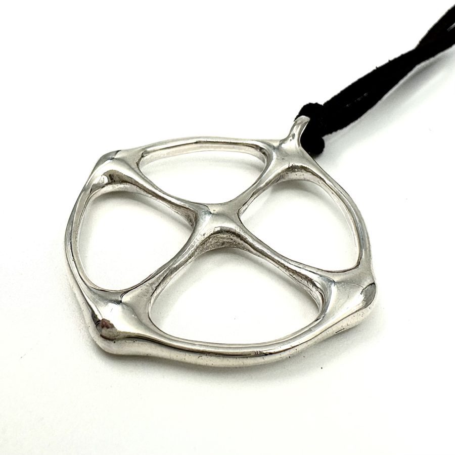 Robert Lee Morris Sterling Silver Wheel Pendant