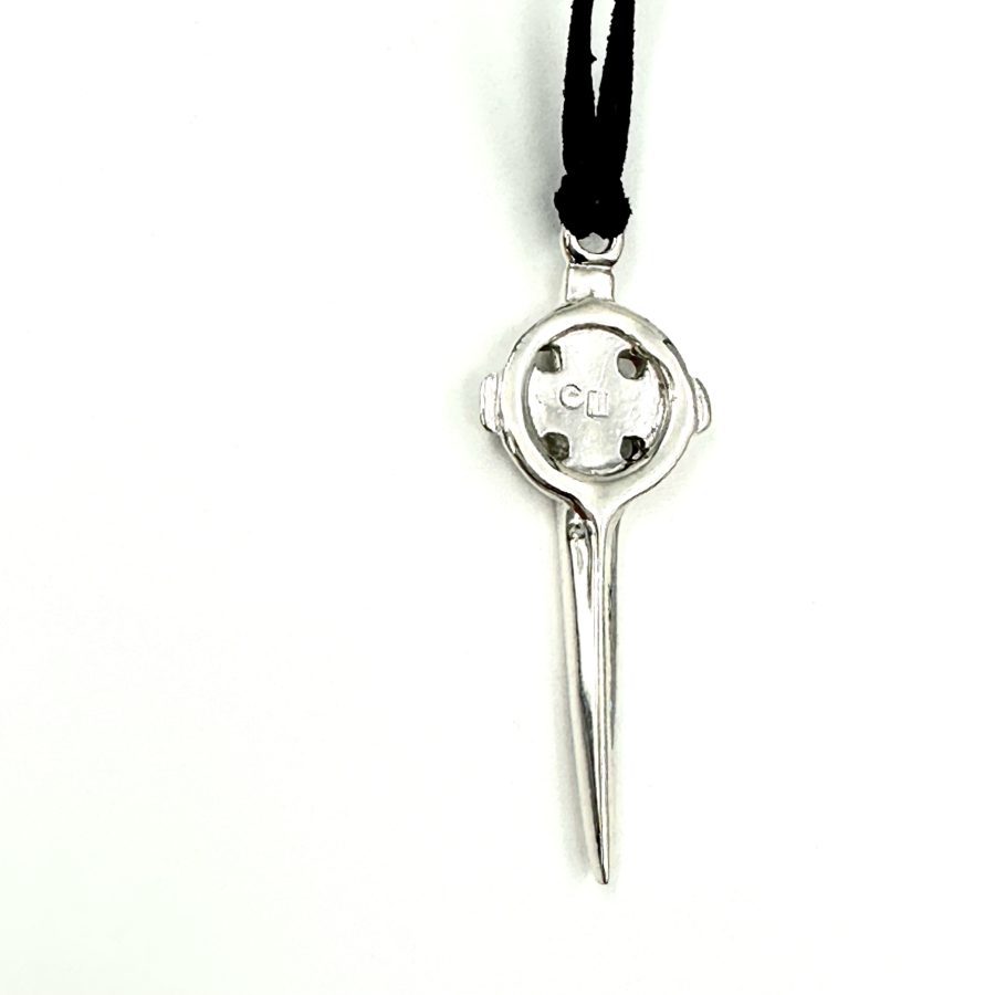 Robert Lee Morris Sterling Silver Celtic Cross Dagger Pendant - Image 3