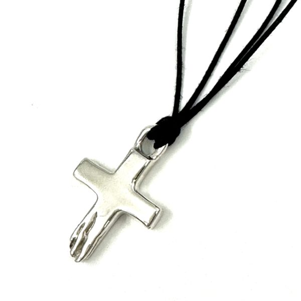 Robert Lee Morris Sterling Silver Small Splintered Cross Pendant