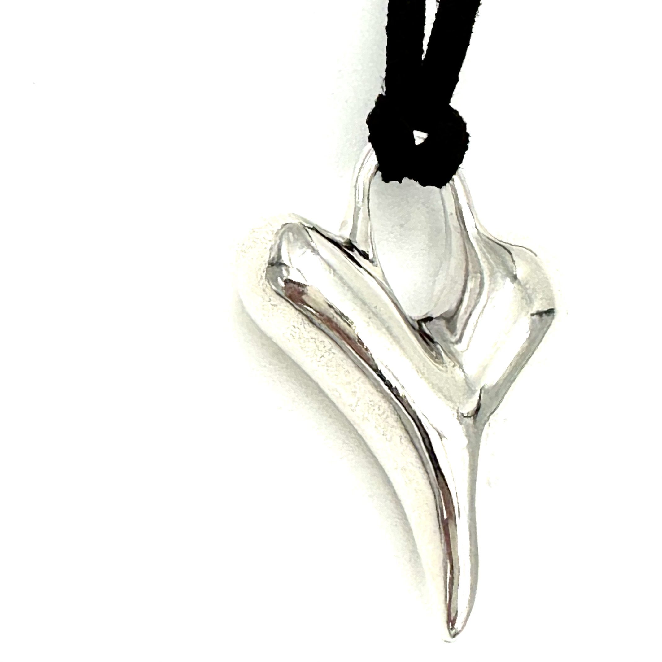 Robert Lee Morris Sterling Silver Twisted Heart Pendant - Image 5