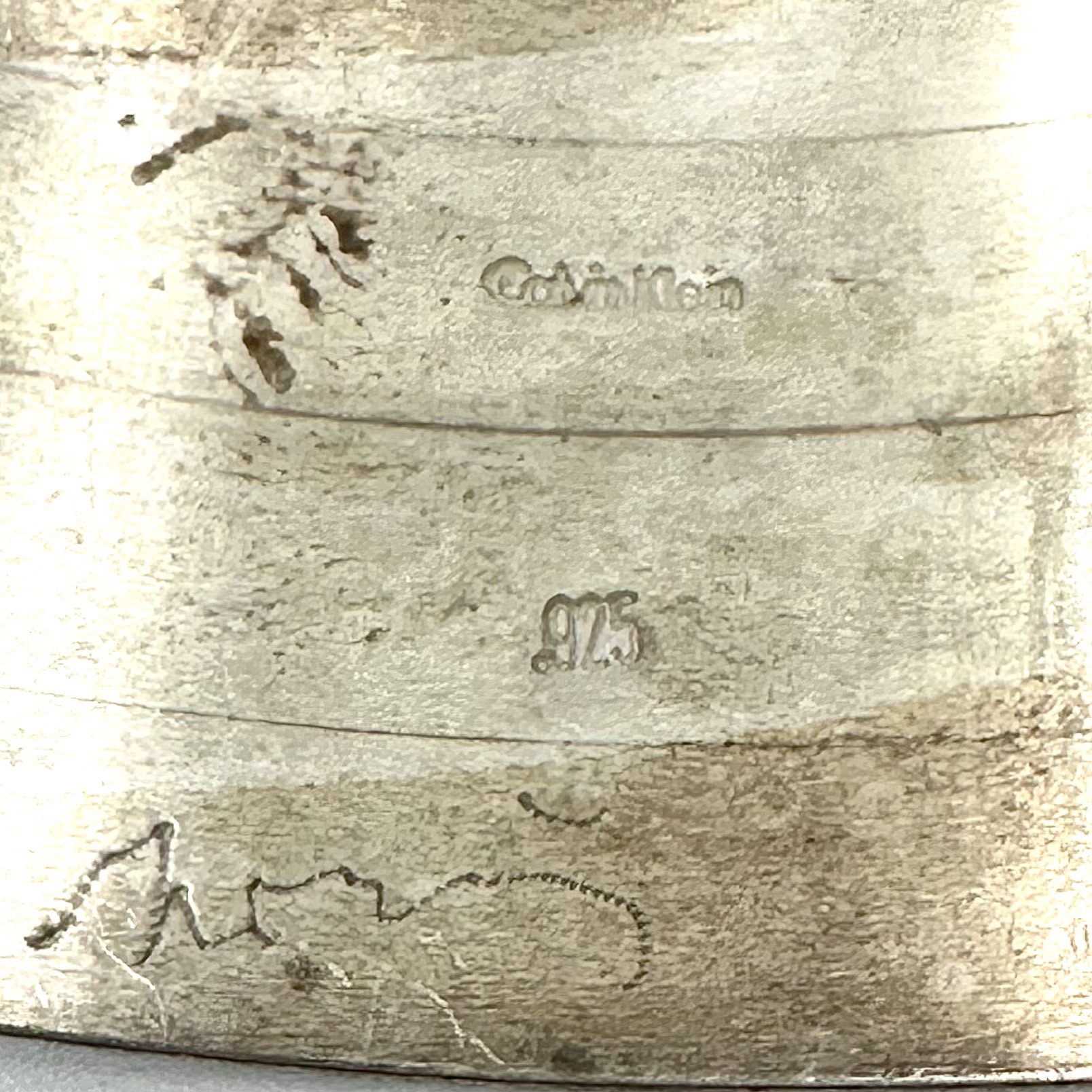 Robert Lee Morris for Calvin Klein Sterling Silver 5 ribbed Cuff - Image 4