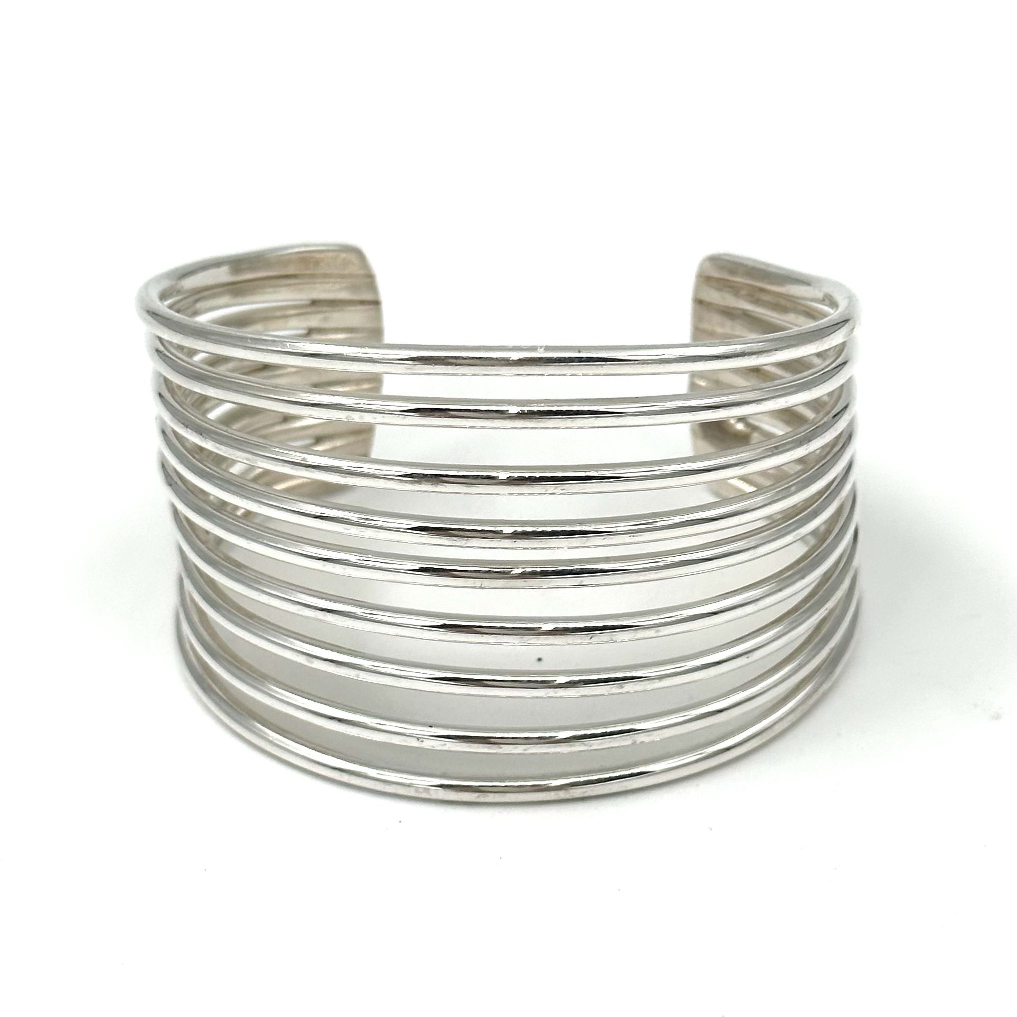 Robert Lee Morris Sterling Silver 9 Wire Cuff - Image 5
