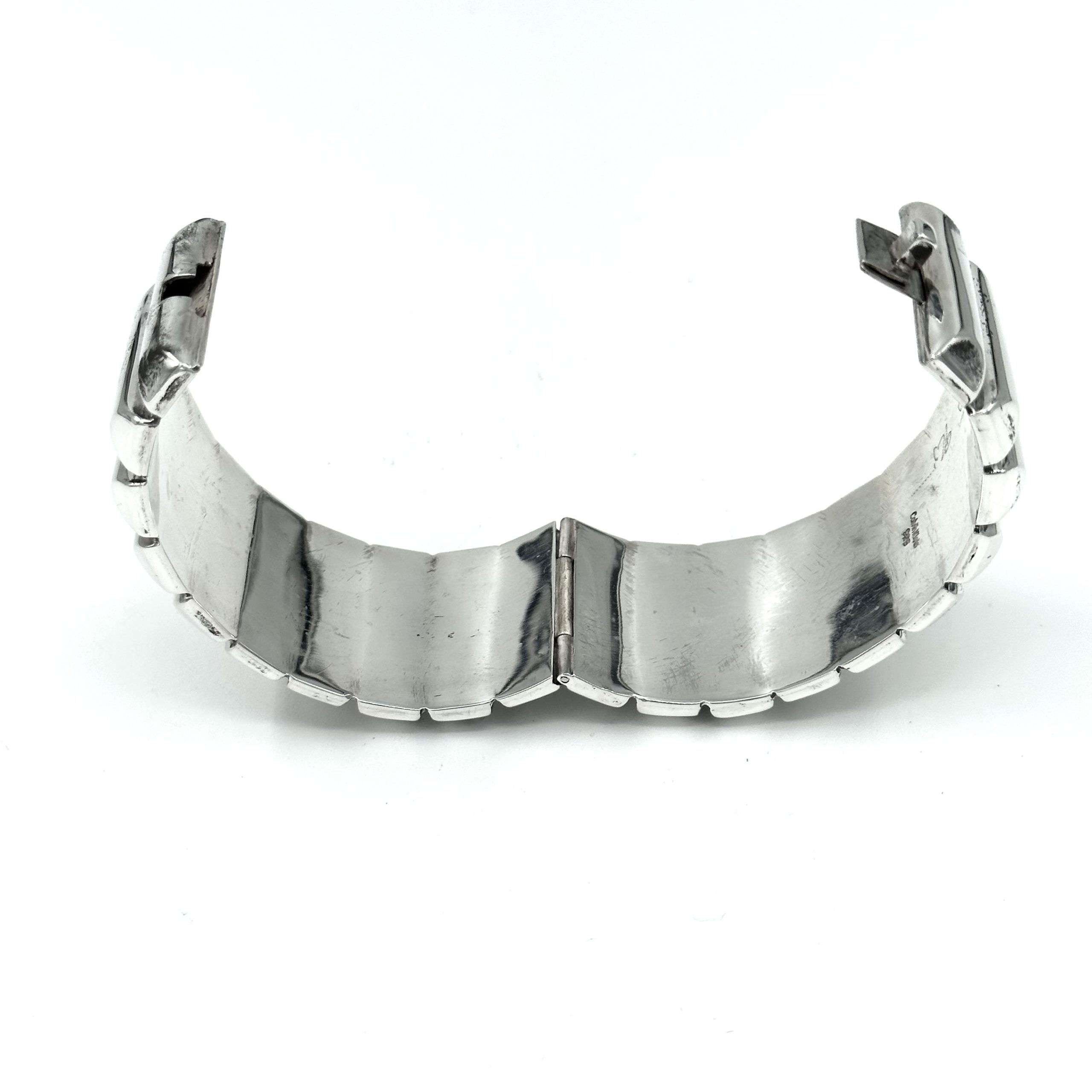 Robert Lee Morris for Calvin Klein Sterling Silver Ribbed Bangle - Image 3
