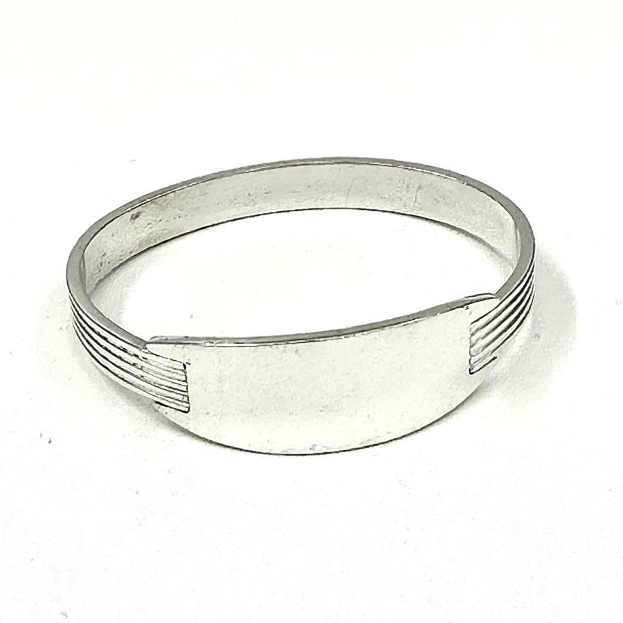 Robert Lee Morris for Calvin Klein Sterling Silver Pressure Bangle #2