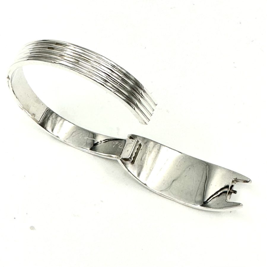 Robert Lee Morris for Calvin Klein Sterling Silver Pressure Bangle #2 - Image 3