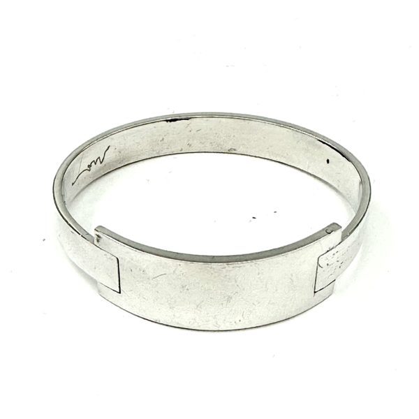 Robert Lee Morris for Calvin Klein Sterling Silver Pressure Fit Bangle