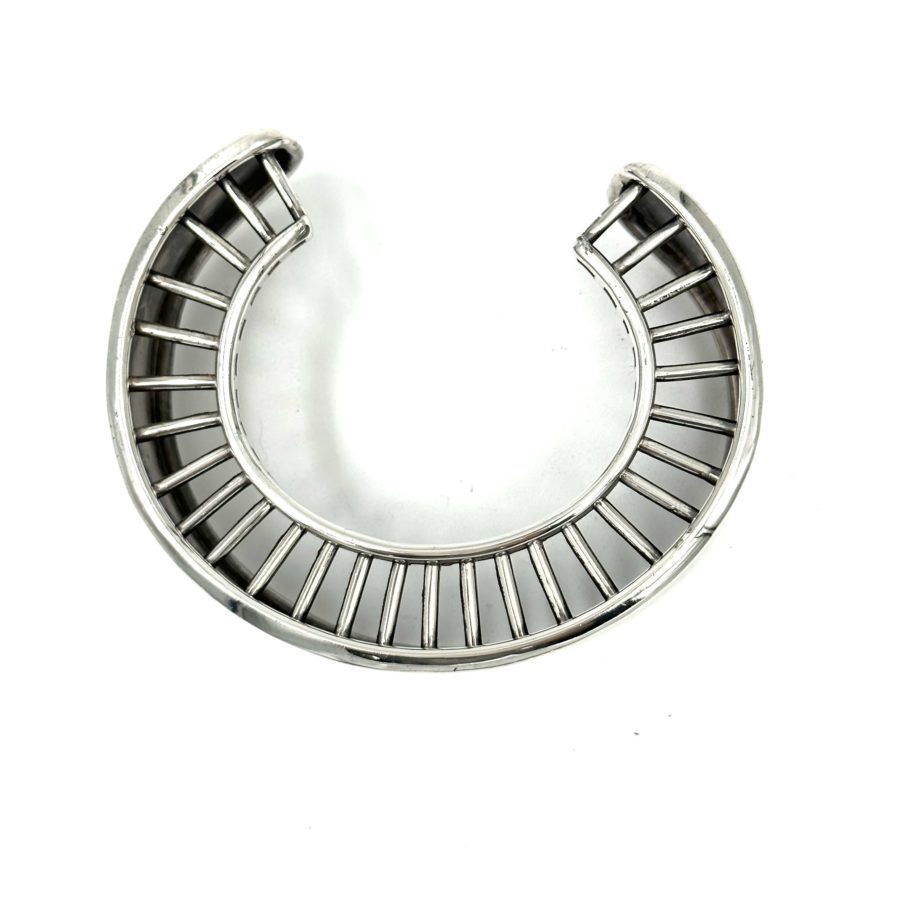 Robert Lee Morris Sterling Silver Turbo-Fan Cuff 1976 - Image 4