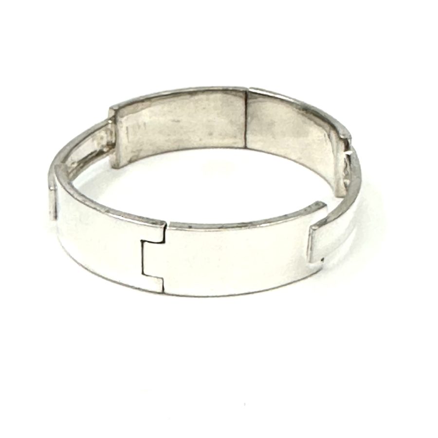Robert Lee Morris for Calvin Klein Sterling Silver Rectangular-Oval Bangle
