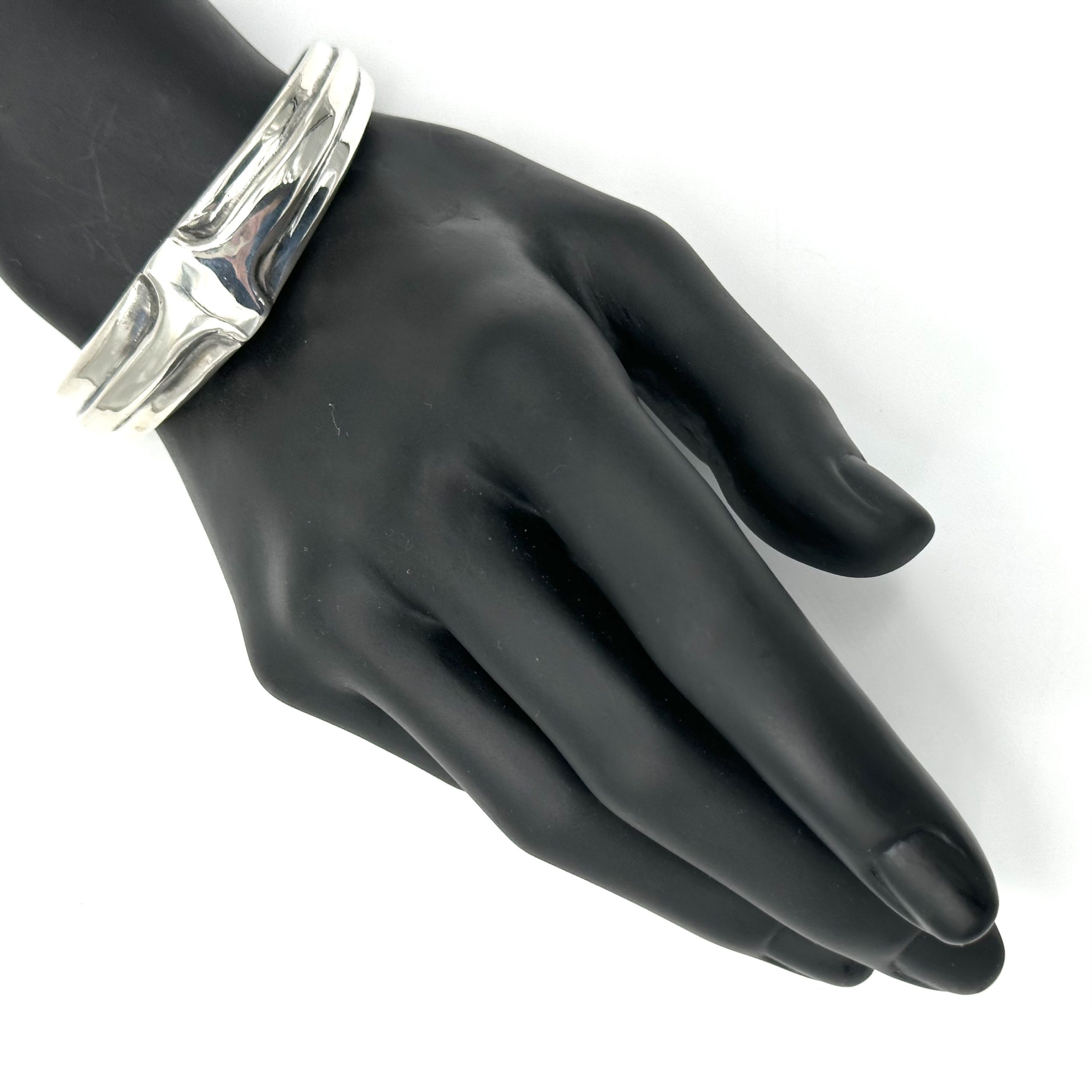 Robert Lee Morris Sterling Silver Thin Cross Cuff - Image 2