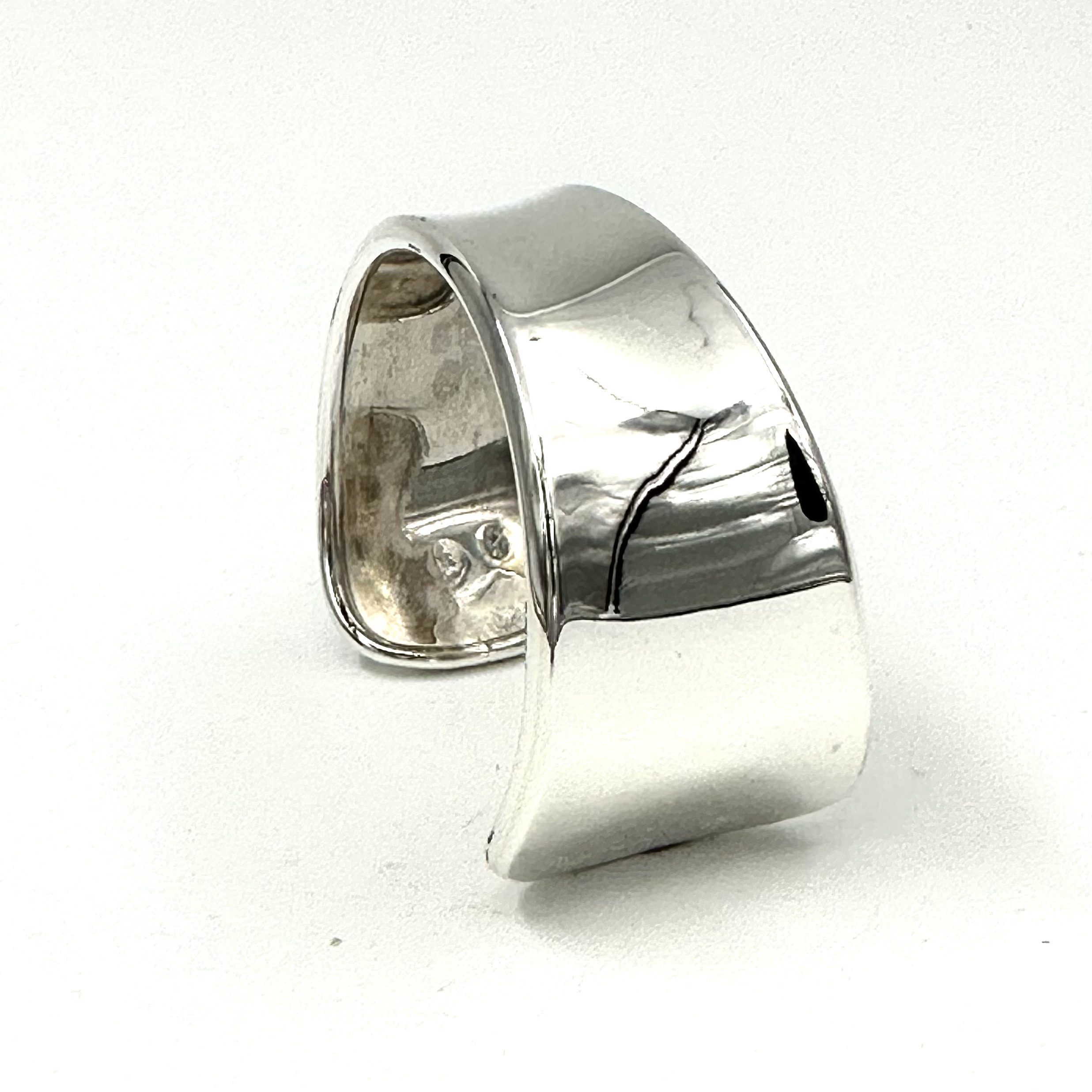 Robert Lee Morris Sterling Silver Narrow Concave Cuff - Image 2