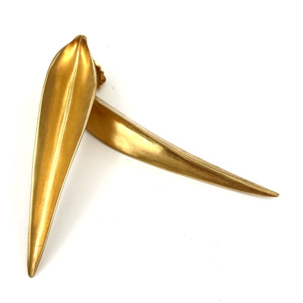 Robert Lee Morris Medium Gold Plated Blade Earrings