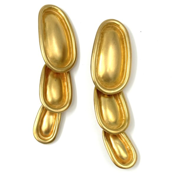 Robert Lee Morris Gold Plated Chandelier Drop Earrings