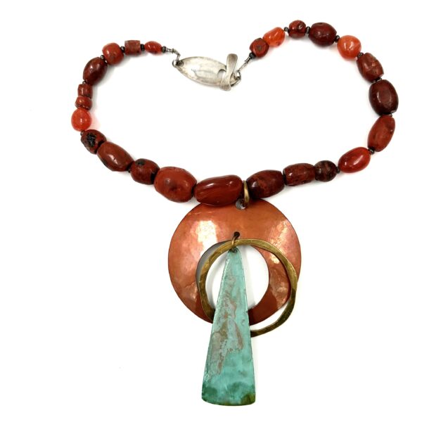 Robert Lee Morris Tricolor Mandala Necklace