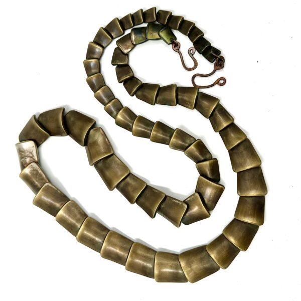 Robert Lee Morris Oxidized Brass Snakescale Body Wrap