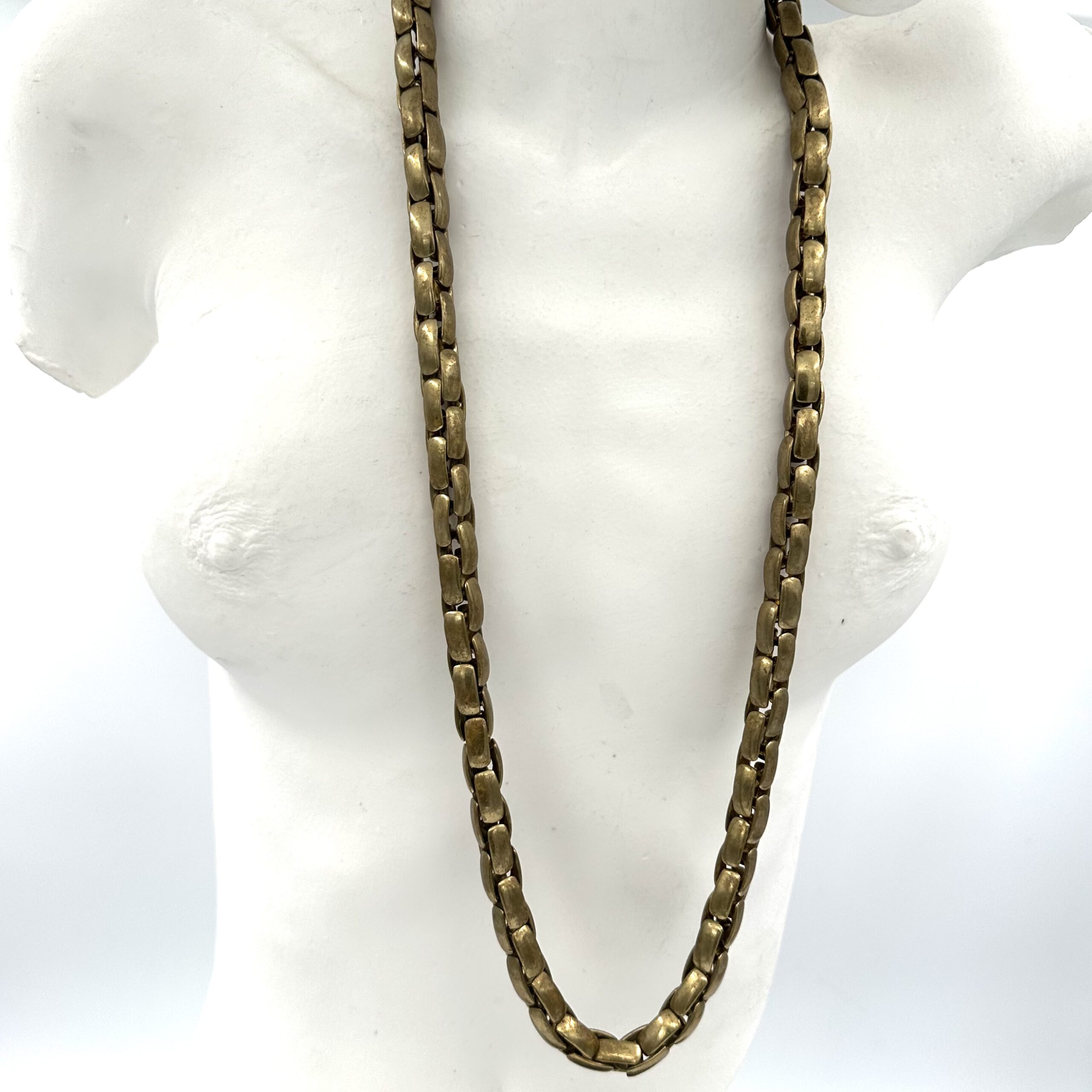 Robert Lee Morris Oxidized Brass Braid Chain - Image 4