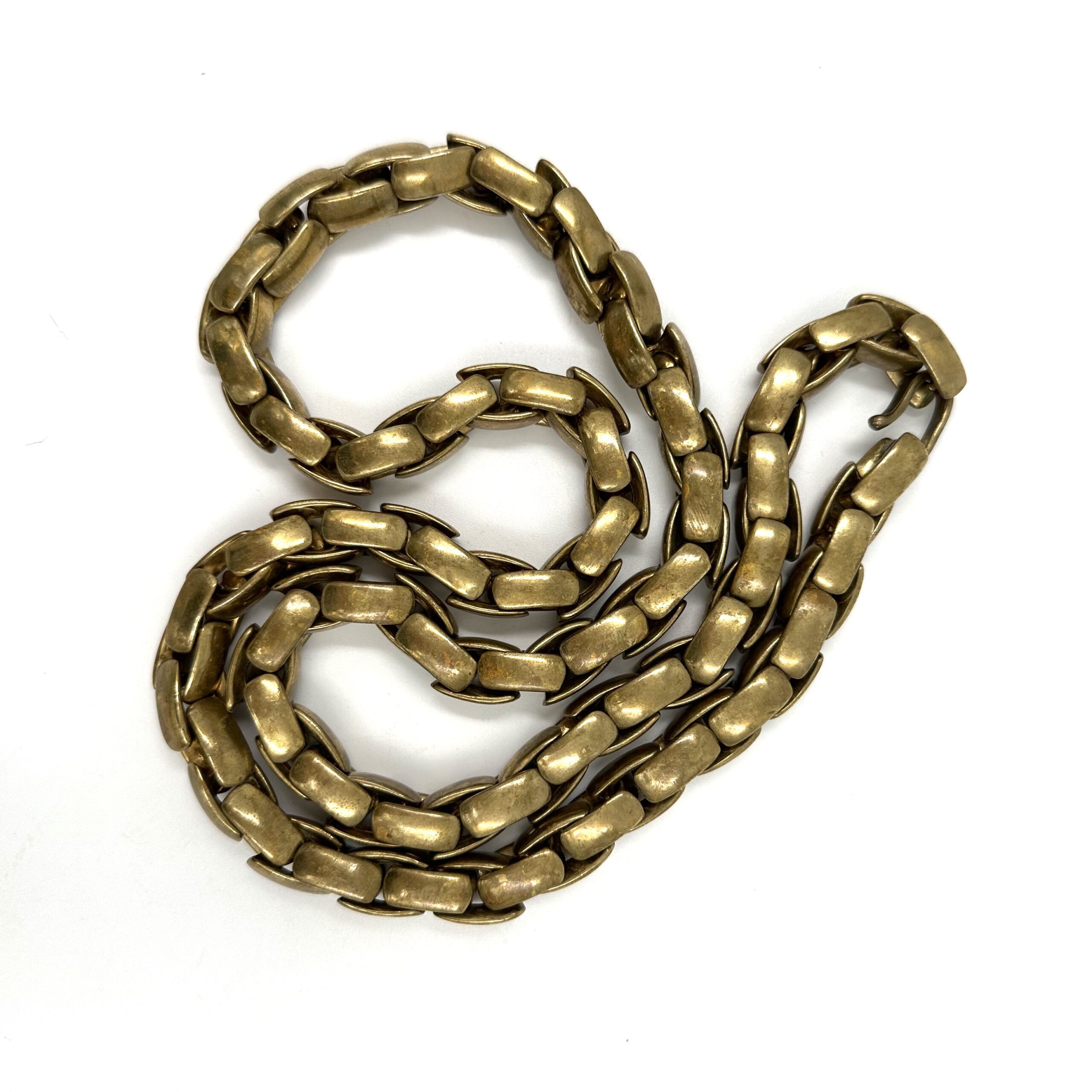 Robert Lee Morris Oxidized Brass Braid Chain - Image 2