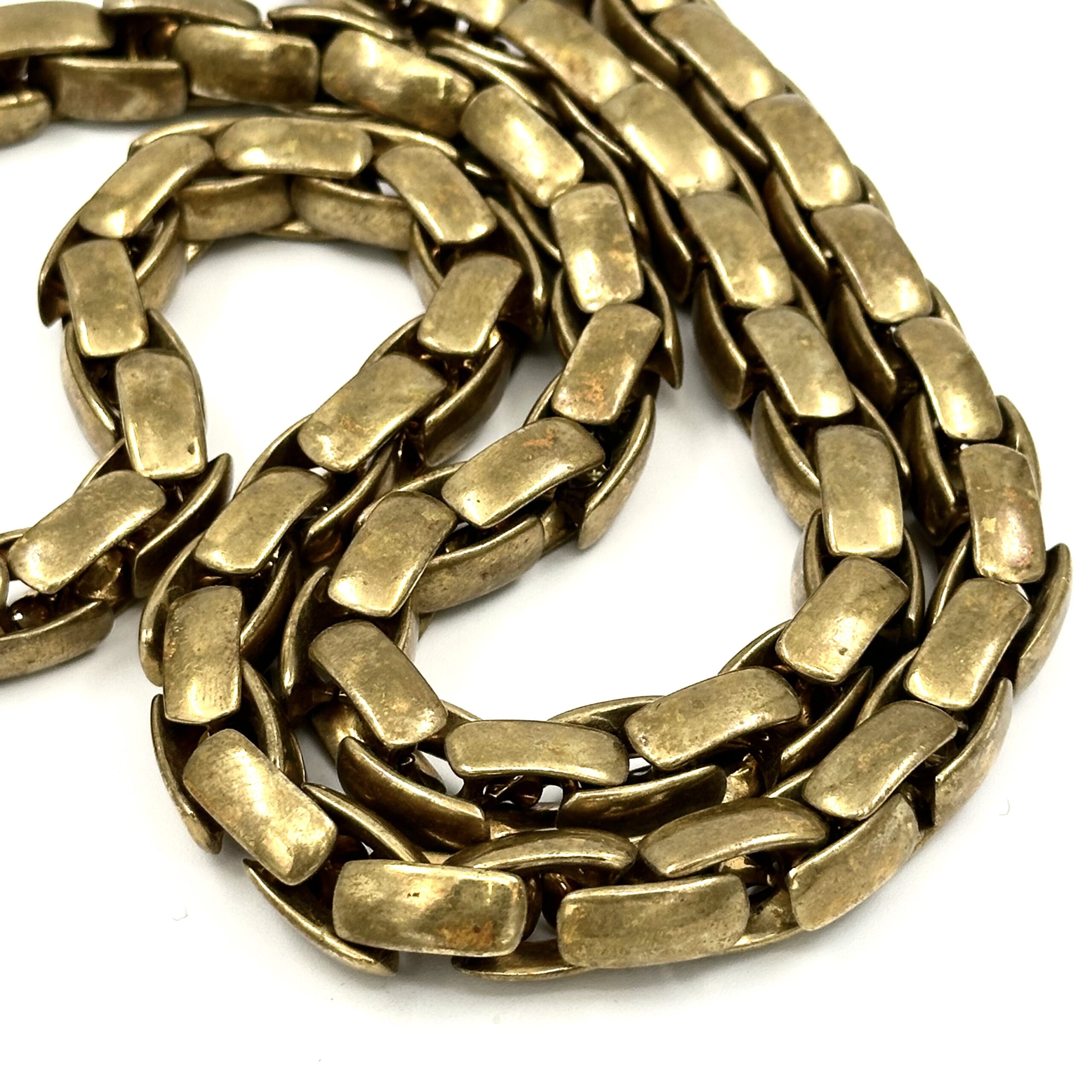 Robert Lee Morris Oxidized Brass Braid Chain - Image 3