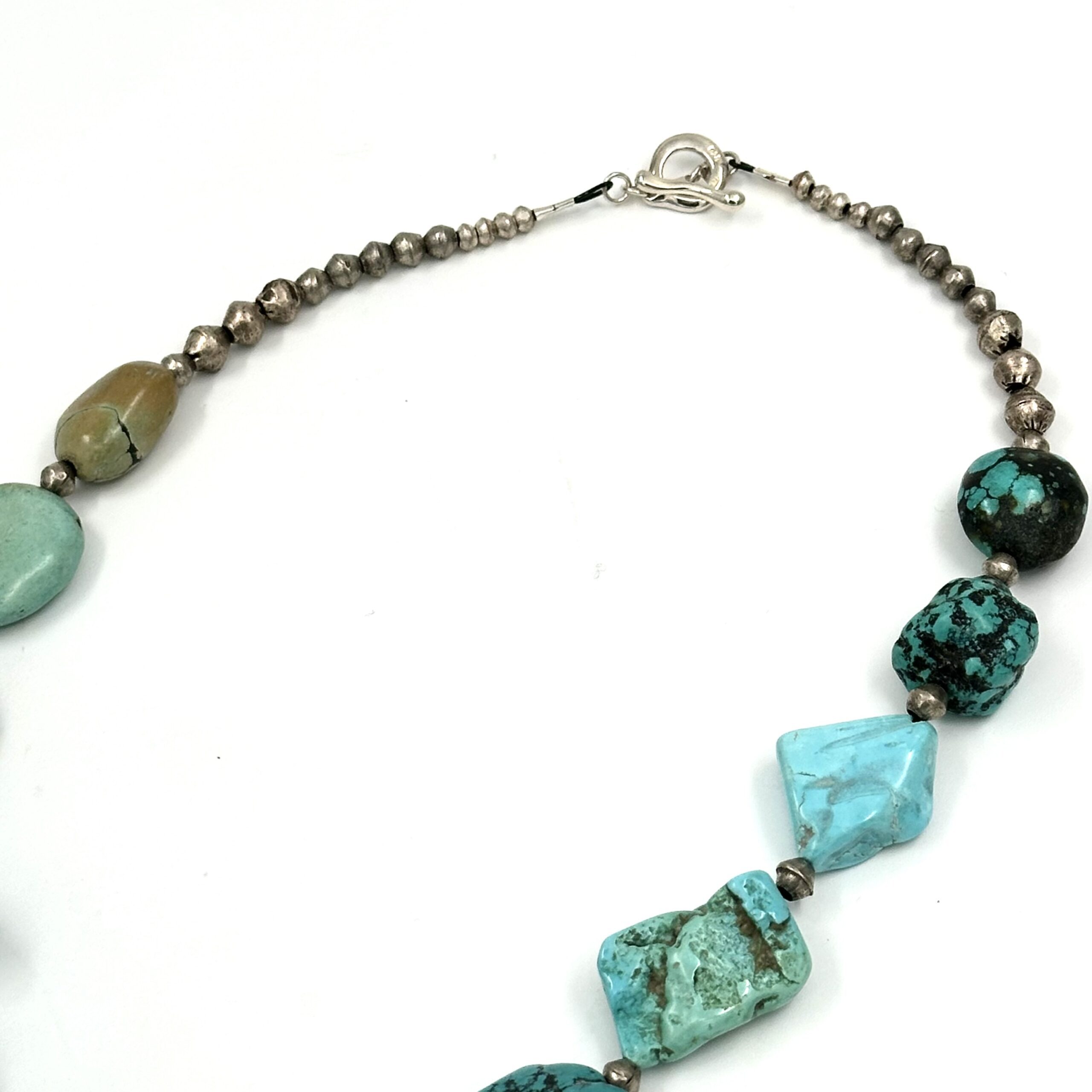 Robert Lee Morris Silver & Turquoise Ziggurat Necklace - Image 3