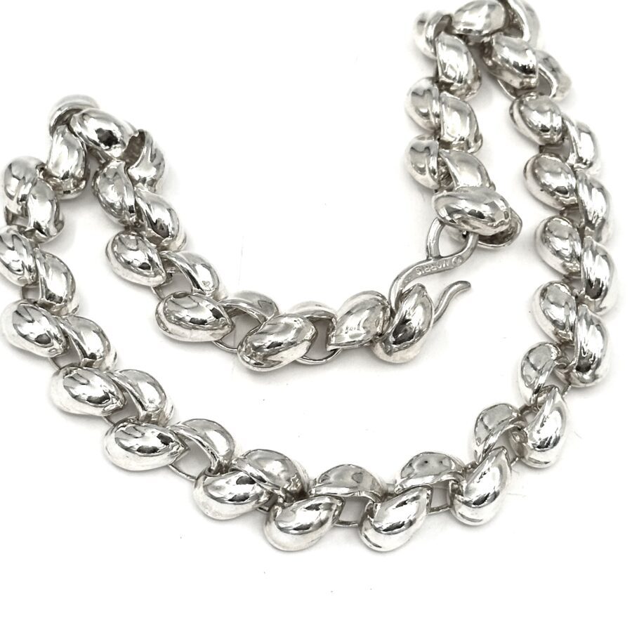 Robert Lee Morris Sterling Silver Small Beta Link Necklace - Image 5