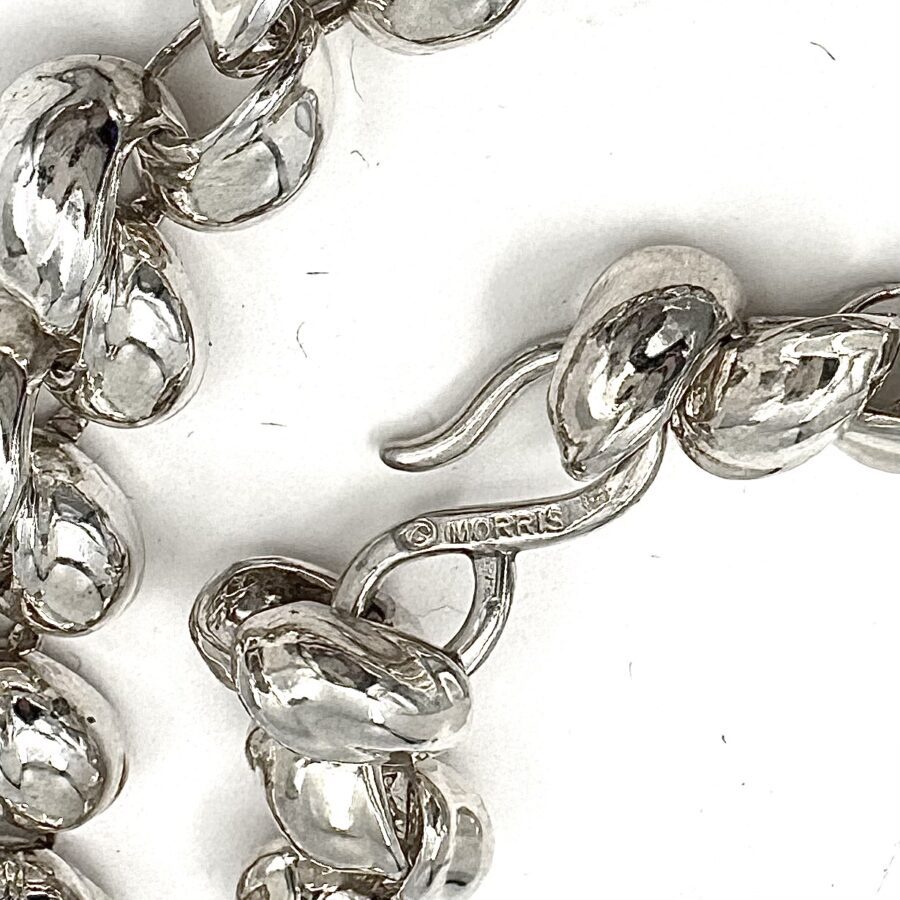 Robert Lee Morris Sterling Silver Small Beta Link Necklace - Image 4