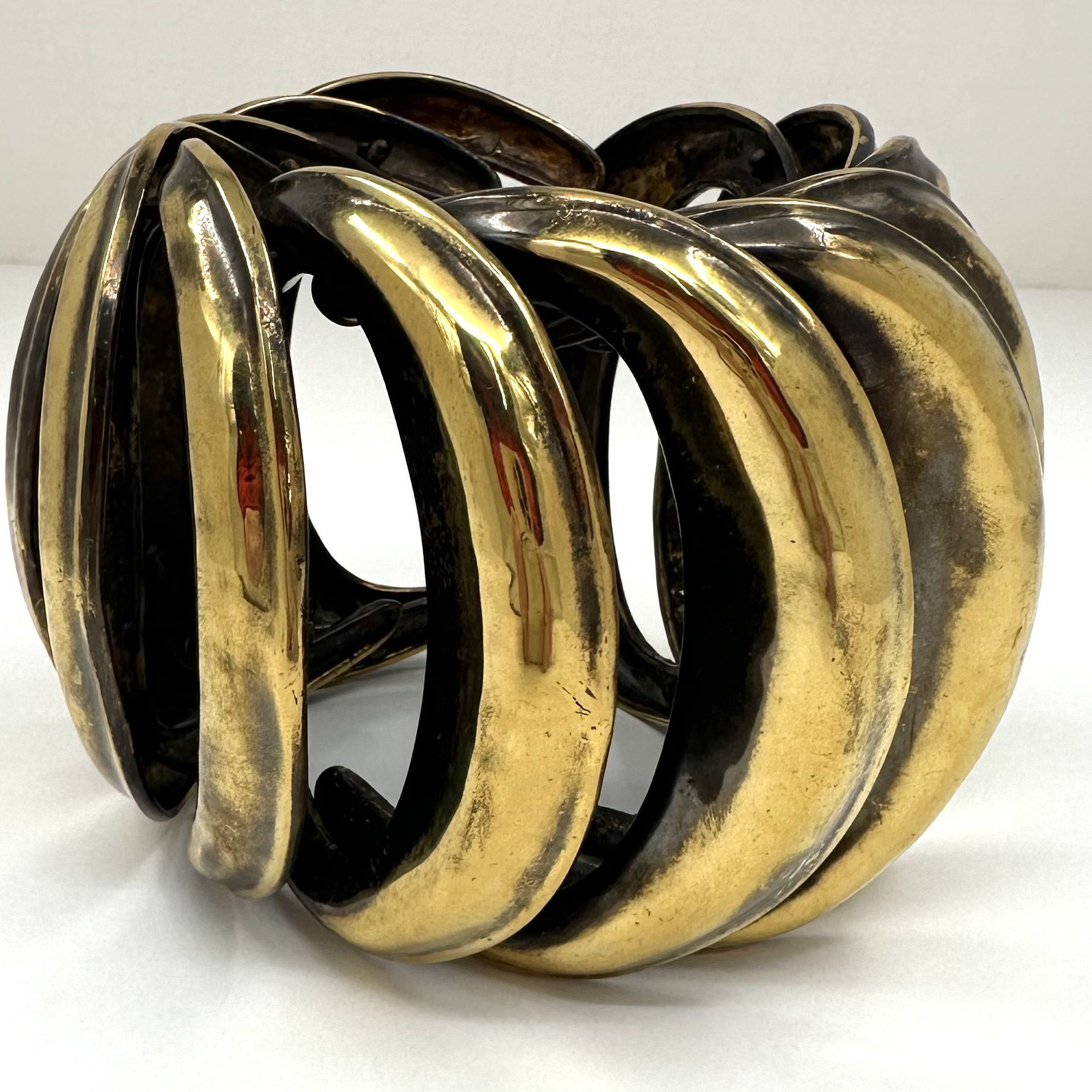 Robert Lee Morris Colossal Brass Buckle Bracelet