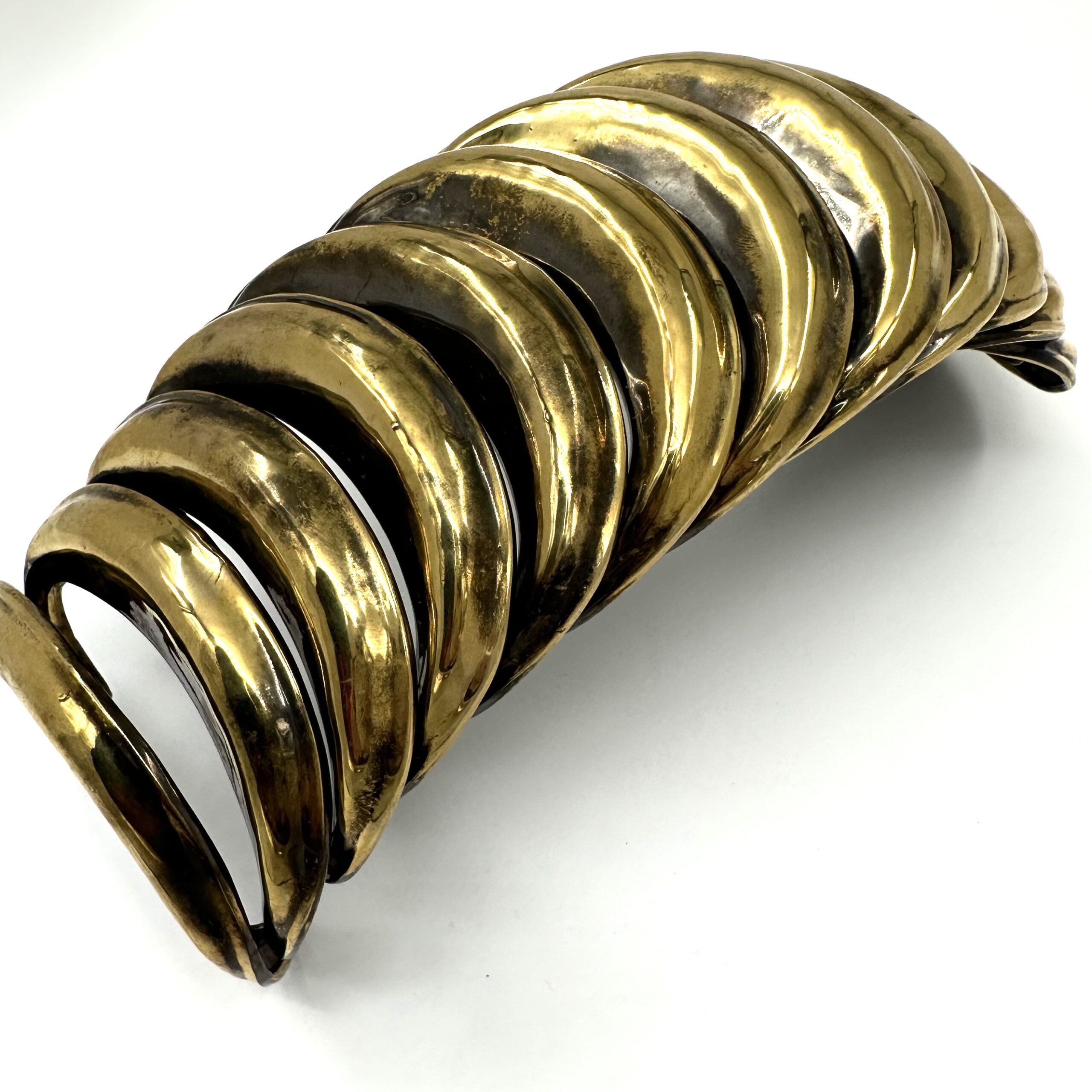 Robert Lee Morris Colossal Brass Buckle Bracelet - Image 3