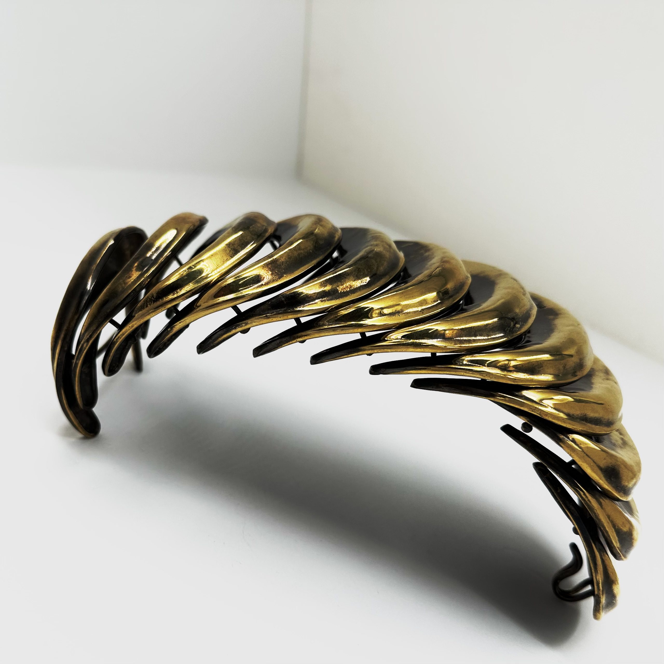 Robert Lee Morris Colossal Brass Buckle Bracelet - Image 5