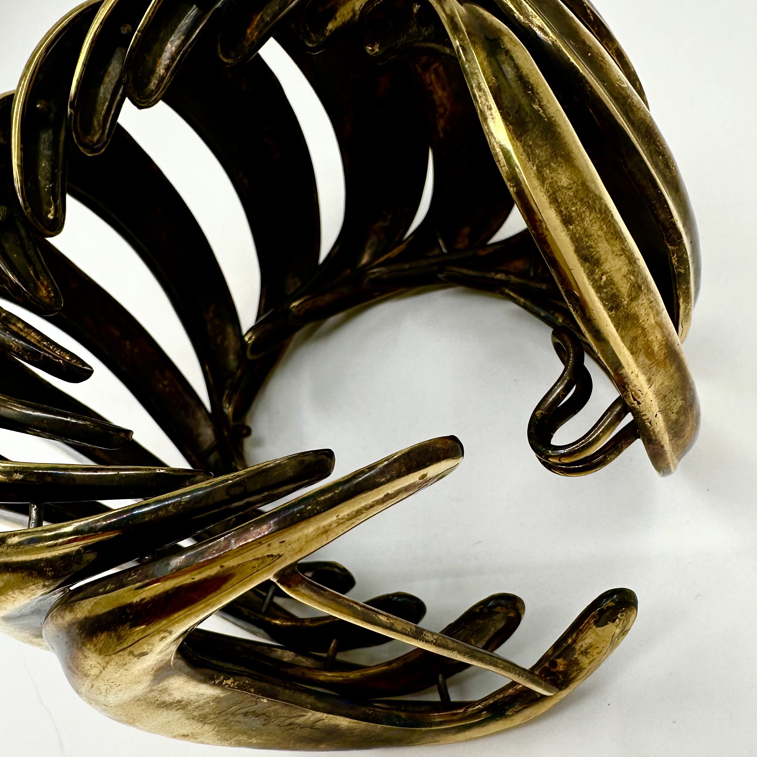 Robert Lee Morris Colossal Brass Buckle Bracelet - Image 6