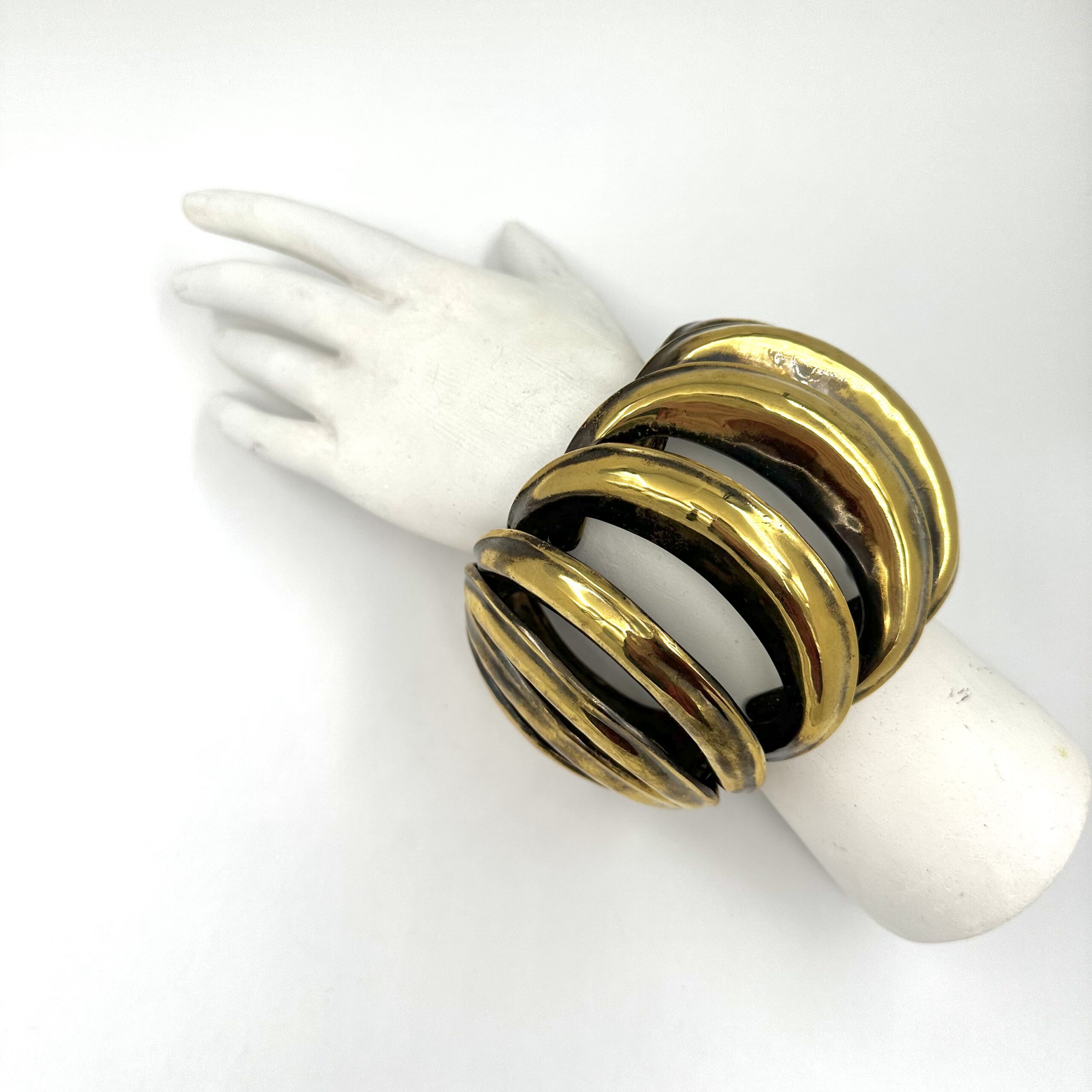 Robert Lee Morris Colossal Brass Buckle Bracelet - Image 7