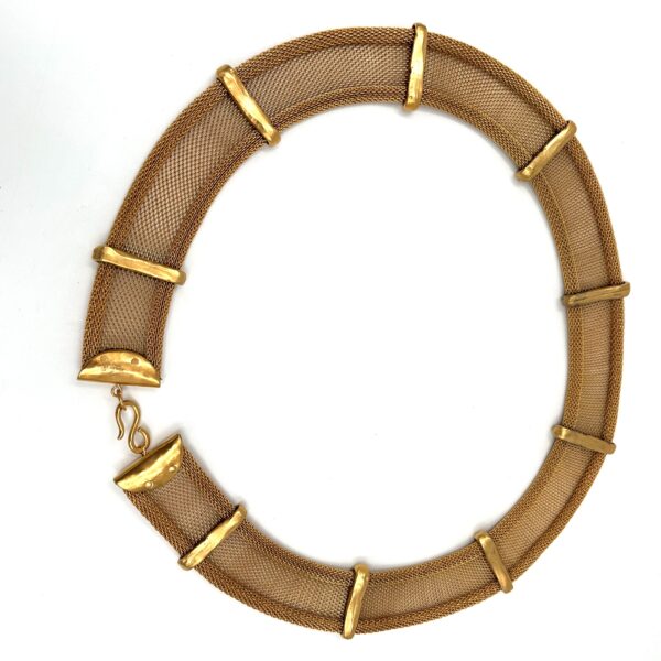 Robert Lee Morris for Donna Karan Gold Mesh belt